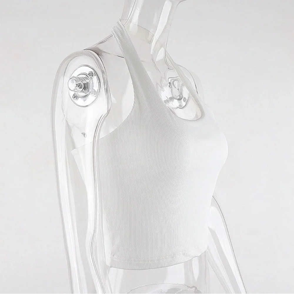 Rib Knit Halter Top - Picture 3 of 7